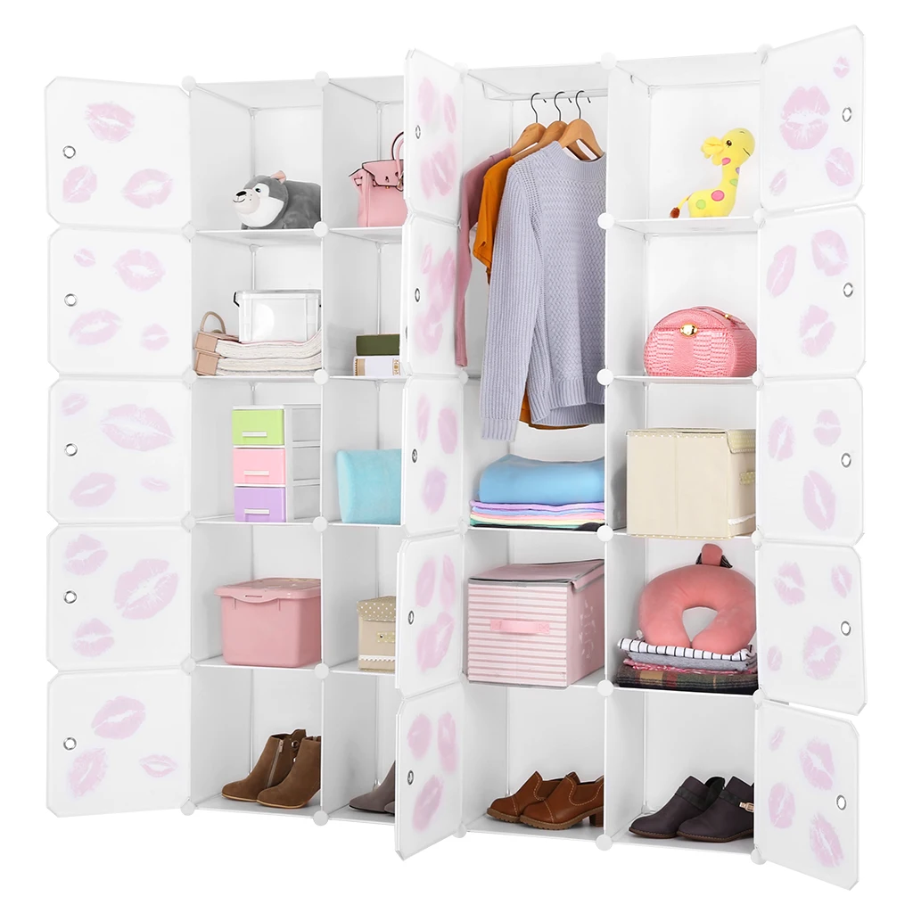 LANGRIA 20 Cube DIY Блокировка модульный стеллаж органайзер для хранения в шкафу двери