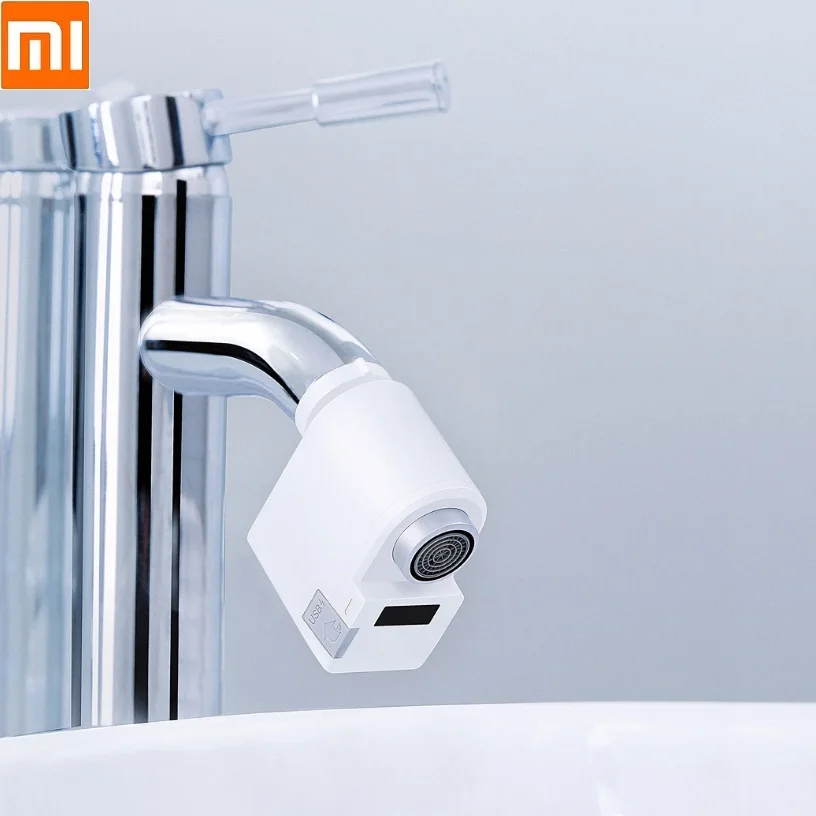

Xiaomi Zajia Induction Water Saver Intelligent Infrared Induction Water Faucet Anti-overflow Swivel Head Water Saving Nozzle Tap