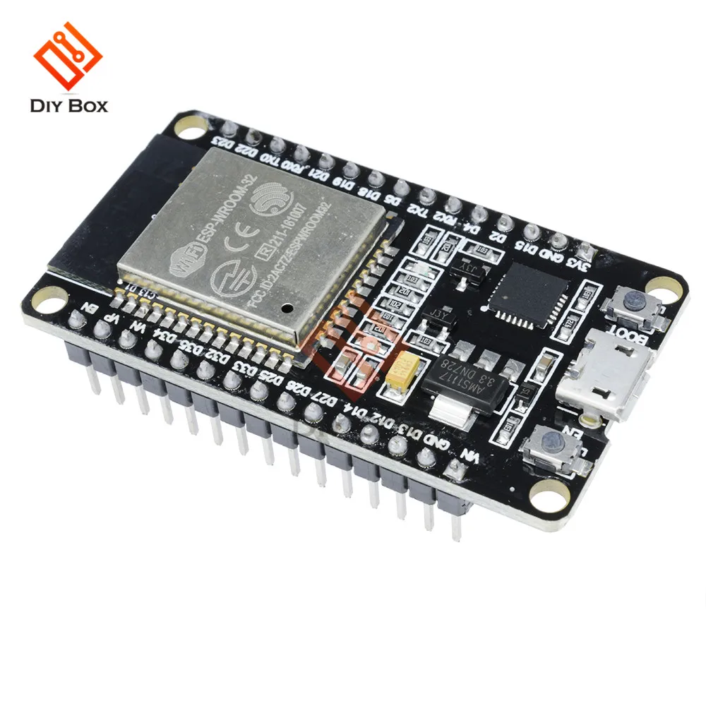 ESP-32 ESP-32S Беспроводной Wi-Fi и bluetooth-адаптер макетная плата 2,4 ГГц Micro USB CP2102 двухъядерный модуль ESP32 с булавками за ESP8266