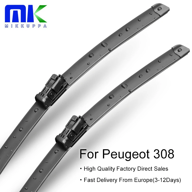 Mikkuppa Wiper Blades For Peugeot 308 Hatchback / Sw / Cc T7 / T9 20072018 Windshield