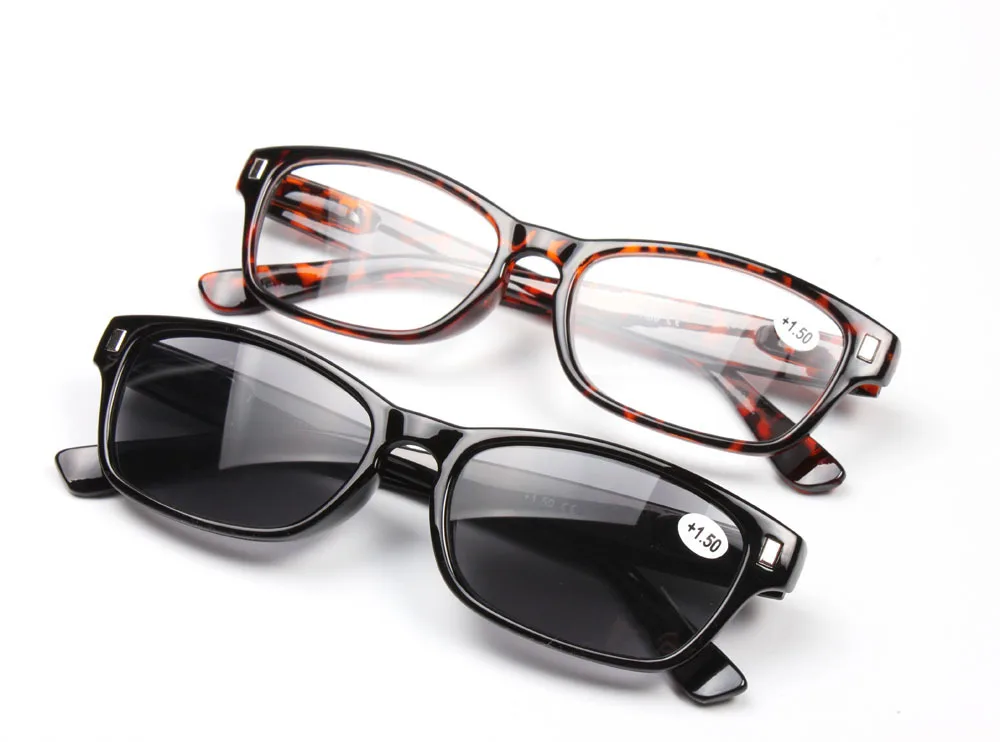 Высококачественные очки для чтения, солнцезащитные очки, оправа, очки для пожилых мужчин и женщин, очки для чтения, линзы из смолы, защита от солнца, Пресбиопия с диоптрией