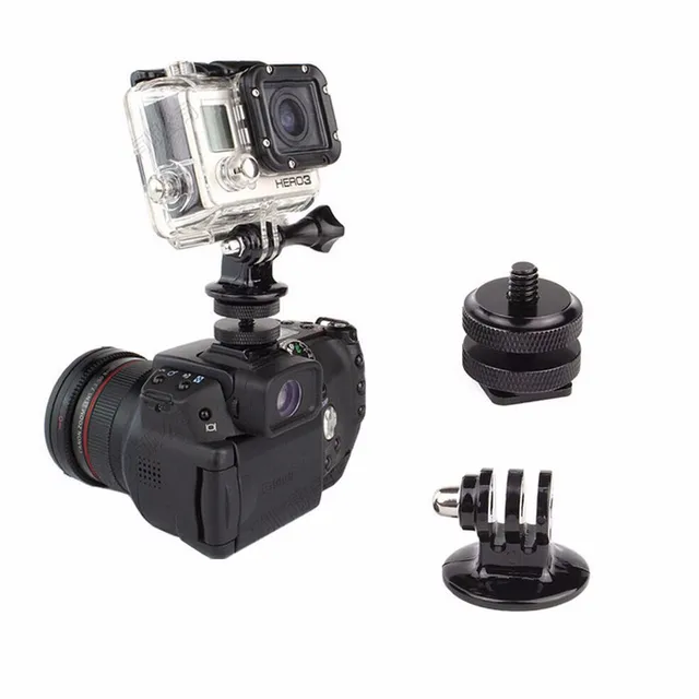 액션 카메라를 DSLR 카메라의 모든 기능과 함께 사용할 수 있는 플래시 핫슈 DSLR 핫슈 마운트 어댑터