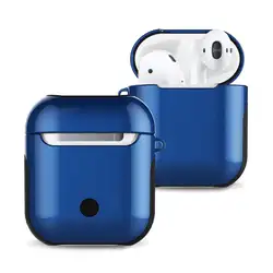 Чехлы для наушников чехол для Airpods Жесткий ПК Противоударный наушники для Air Pods Чехлы для Apple Earpods наушники аксессуары 2