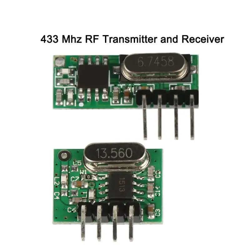 433 МГц беспроводной радиочастотный передатчик и приемник Супергетеродинный модуль с антенной для Arduino Uno пульт дистанционного управления Diy комплекты