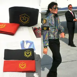 Редкие Косплэй MJ Майкл Джексон CTE против войны вышивка повязки Brassard Хэллоуин вечерние подарок для мира в 1980 s