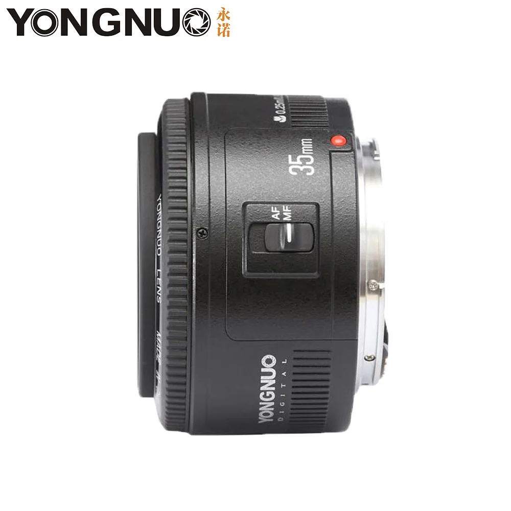 YONGNUO 35mm Lens YN35mm F2 Lens 1:2 AF/MF Wide