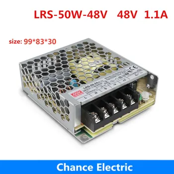 

LRS-50W-48V Meanwell Switching Power Supply 48V for LED Driver Strip AC 100-240V Input to DC 1.1A 50w PSU Power adapter