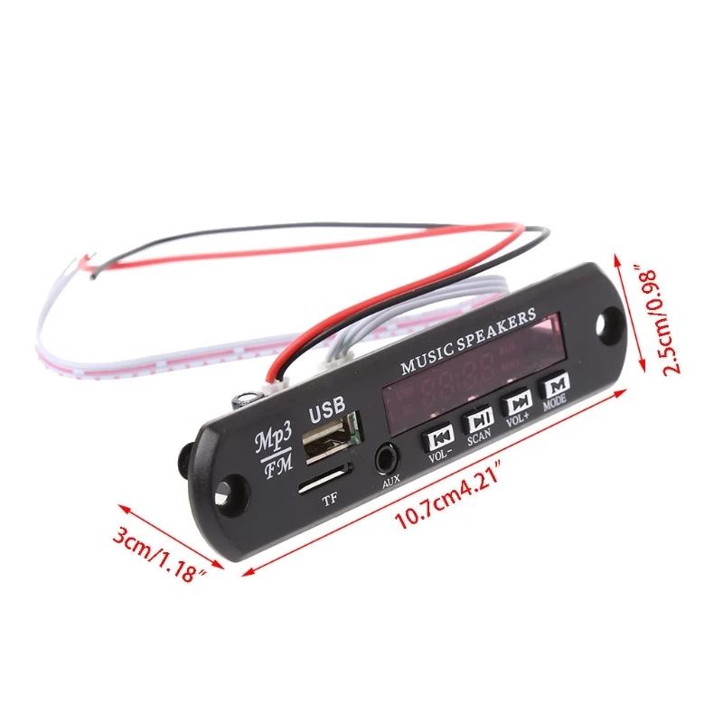 

MP3 Decoder Board Remote Control USB MP3 WAV MMC TF Card FM Cut Memory