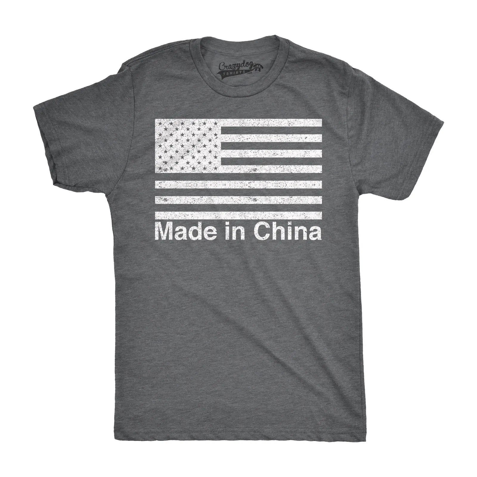 Mens Made In China Funny American Flag USA Pride T shirtin TShirts