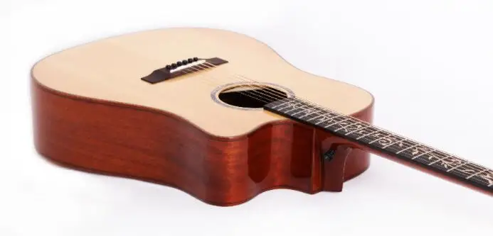 

full solid wood acoustic guitar
