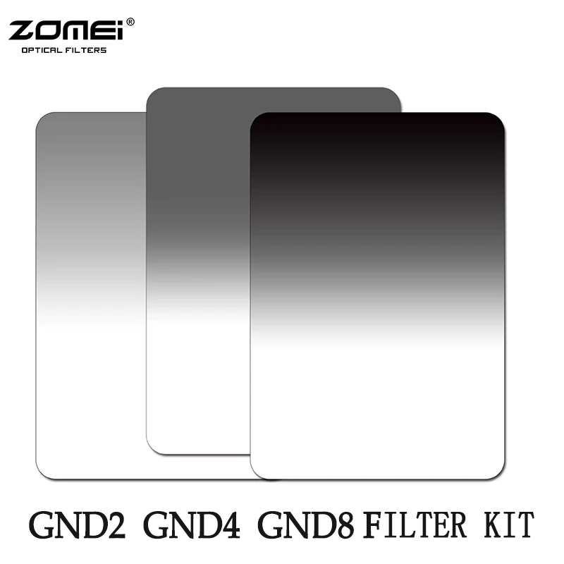 

Zomei Soft Square 100*150mm Graduated ND2 ND4 ND8(0.3-0.9)Neutral Density Filter Kit For Cokin Z Series 150*100mm