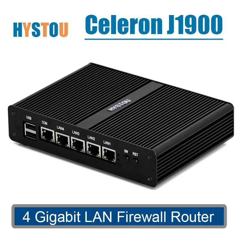 j1900 mini pc thin client intel nuc 4 lan port router