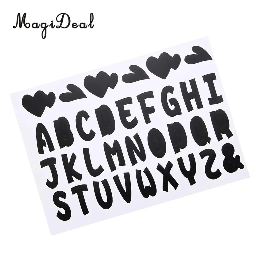 A-Z Letter Vinyl Labels Stickers for Bobo Clear Balloons DIY Party Stickers