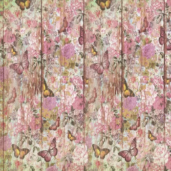 

Beautiful wood butterfly wall vinyl photography backdrops Digital Printing backgrounds for photo studio 8X8ft
