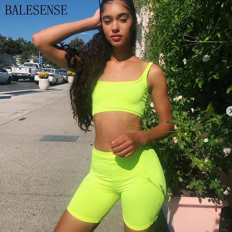 

Neon Shorts Elastic Spandex Bicycles Solid High Waist Black Biker Shorts Bodycon Biker Short