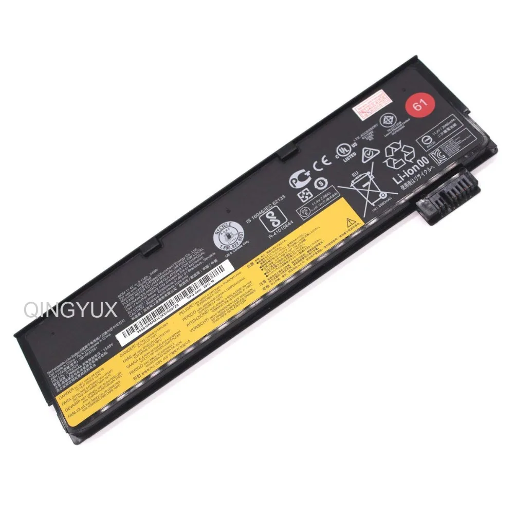 

QINGYUX New 01AV423 01AV424 01AV422 SB10K97579 SB10K97581 11.4V 24Wh 2080mAh Laptop Battery for Lenovo ThinkPad T470 61 Series