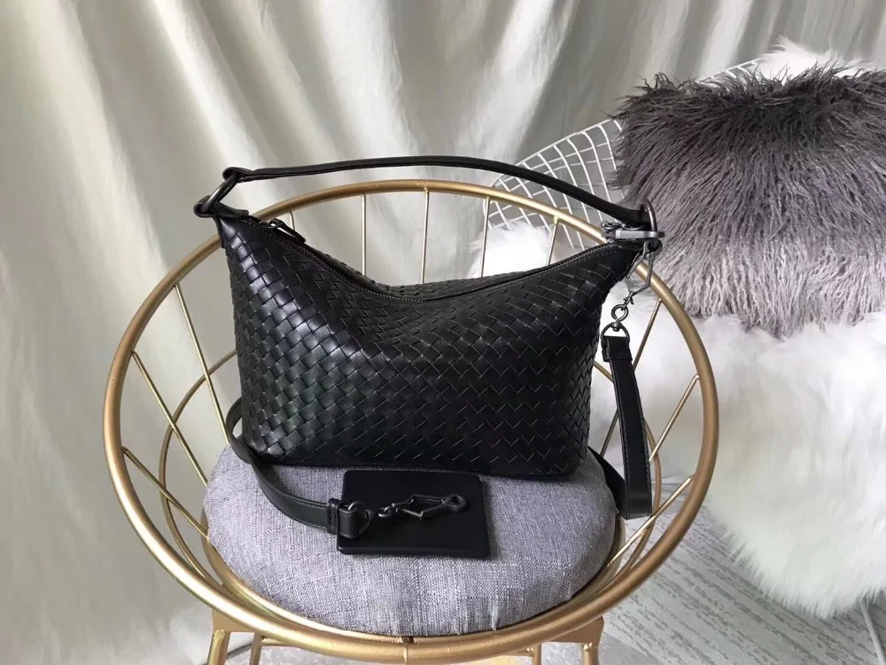 

Women Handbags 2018 High Quality Sheepskin Handmade Woven Handbags Luxury Crossbody Bags Women's Shoulder Bag Bolsa Feminina