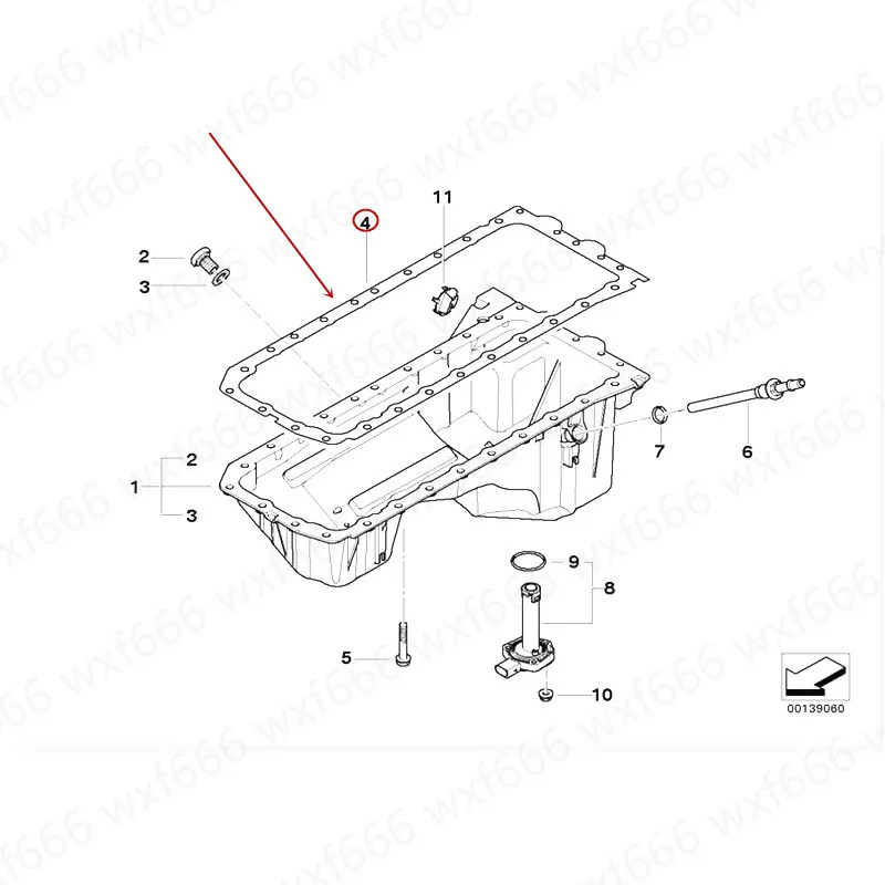 11137548031 сальник для автомобильного двигателя подходит E60 E66 730LI 523 525 528b mw530LI 2004 2013