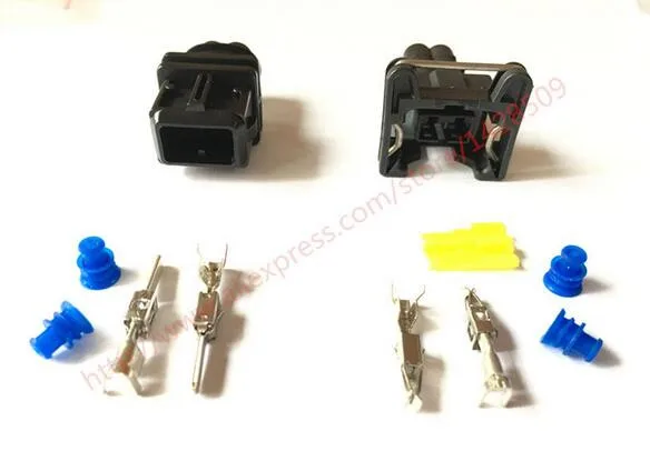 

5 Set AMP Tyco 2 Pin Female And Male Auto Car Engine Connector Oil Automotive Plug