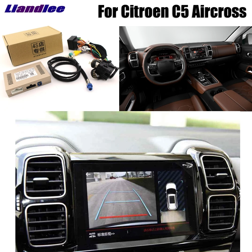 

Liandlee For Citroen C5 Aircross Parking Camera Interface Reverse Back Up Camera Kits Display Upgrade