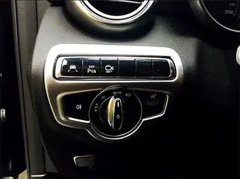 

2015-2016 for Mercedes Benz GLC Class X205 Chrome Head Light Switch Cover Trim