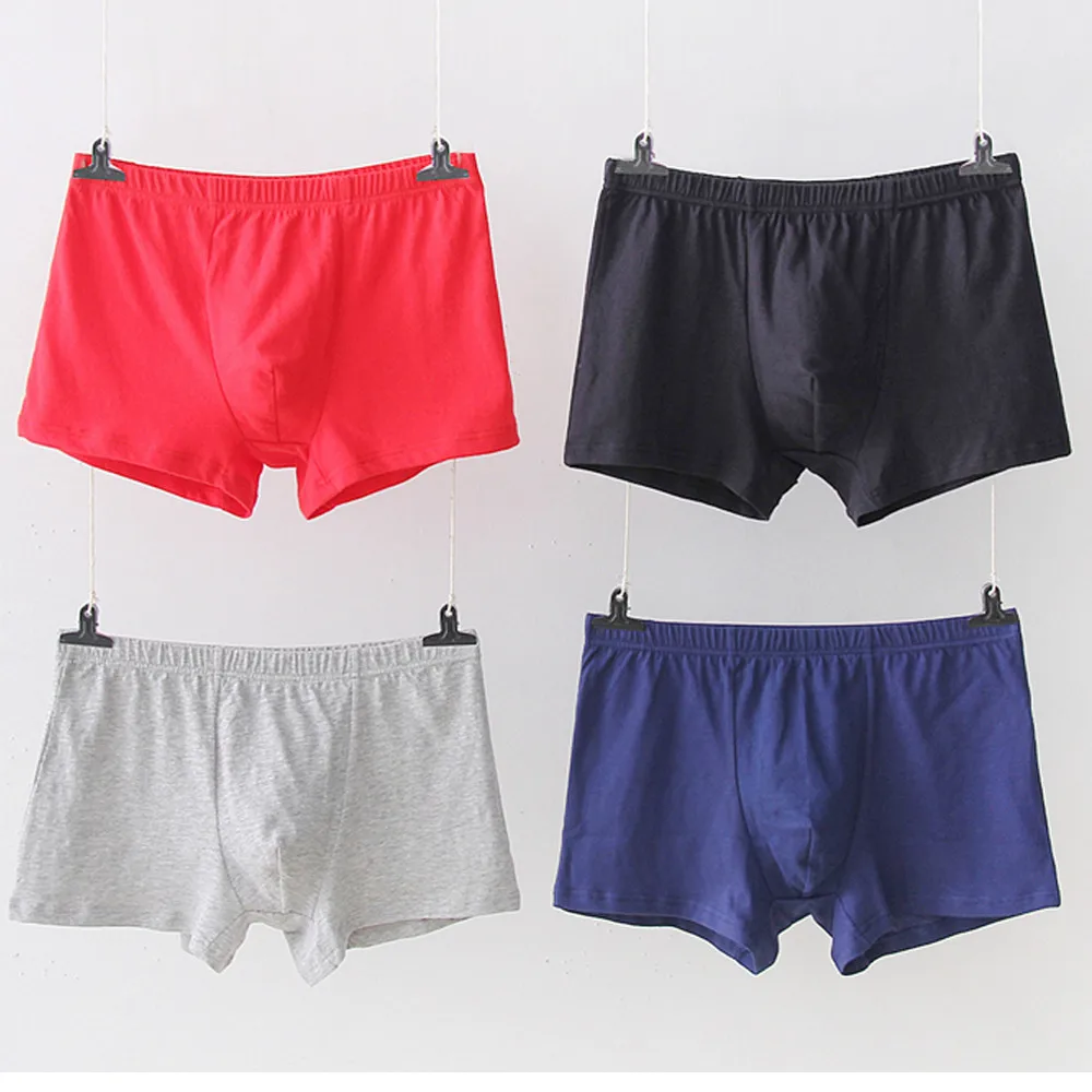 

Underwear Men's Comfortable boxer Pure Flat Pants Four Angle Shorts Underwear cueca masculina boxer Health new men ropa interior