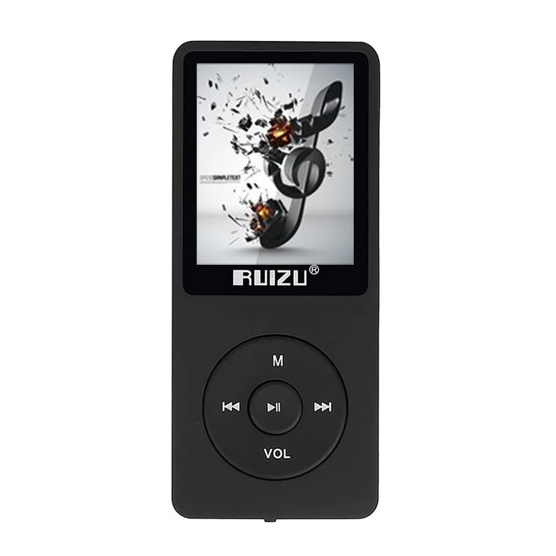 RUIZU X02 спортивные MP3 плеер Динамик музыки 4G 1,8 дюйма Экран может играть 100 часа FM/Электронная книга/часы/дата/Регистраторы