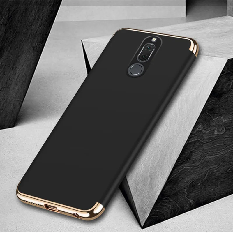

3 in 1 Matte Case for Huawei Nova 2i Hard PC Scrub Phone Shell Plating Back Cover for Huawei Mate 10 Lite Pro Coque Capa