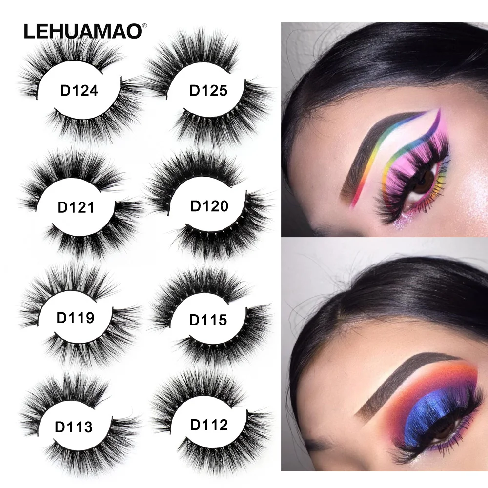 

LEHUAMAO Lashes 3D Mink Eyelashes Natural Long Lasting Fluffy Eye Lashes Reusable Dramatic Volume Eyelash Makeup