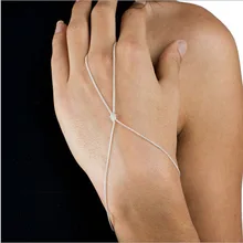 Очаровательный богемный серебряный золотой браслет с узлом для женщин, минималистичный браслет-цепочка на палец и браслеты, ювелирные изделия pulseira