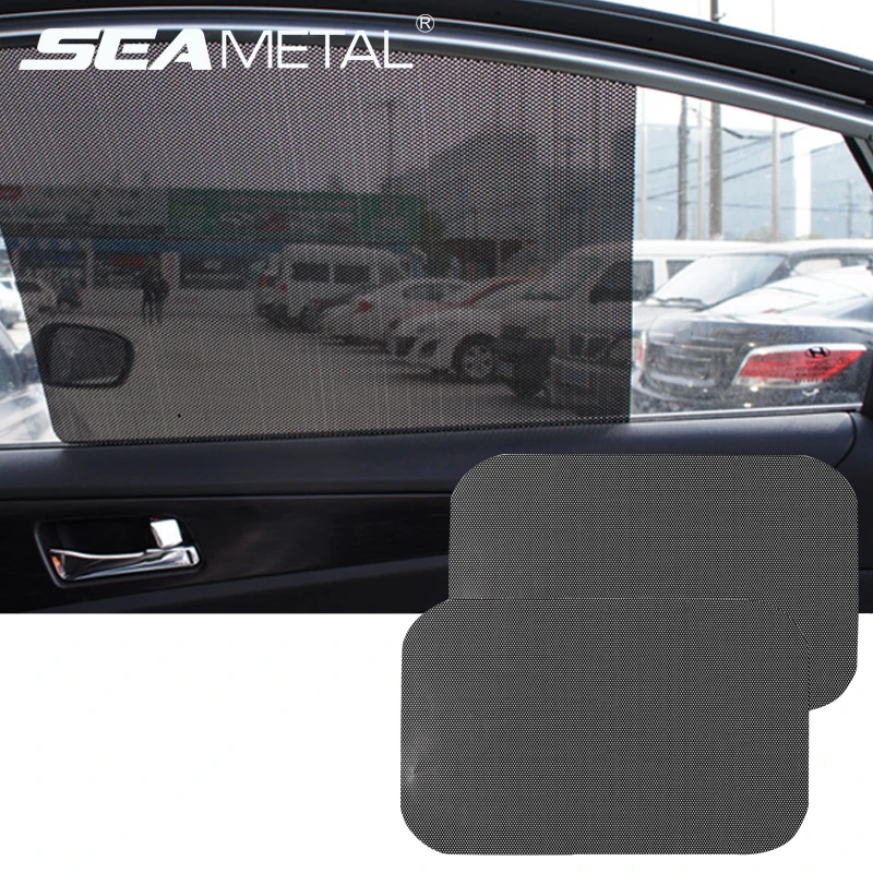 Sun Shades Car Sticker Window Covers 2Pcs Glass Windshield PVC Visor Shield UV Protector Solar