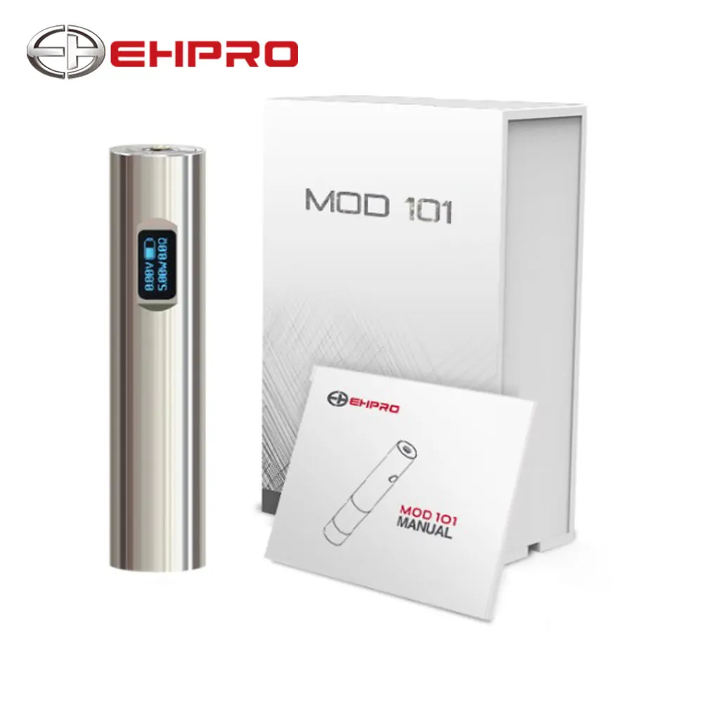 

Original Ehpro 101 TC Mechanical Mod Max 50W Output 0.49 Inch OLED Display No 18350/18650 Battery One Button Vs Ijust S/ijust 2