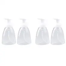 4 шт. 300 мл диспенсеры для мыльной пены прозрачная пластиковая бутылочка с дозатором для путешествий походов кемпинга