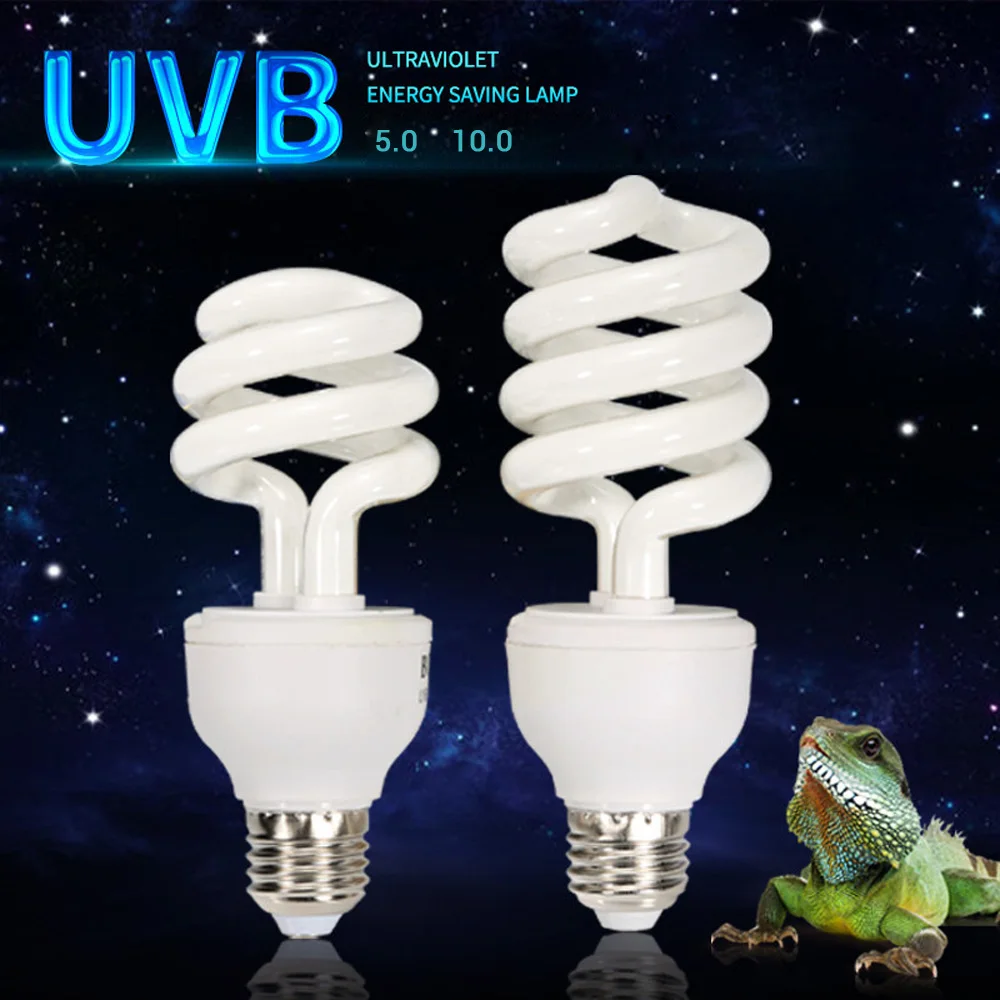 13W 26W UVB 5.0 UVB10.0 Reptile Lamp Bulb Habitat Lighting For Turtle Lamp Lizard Snake Iguana