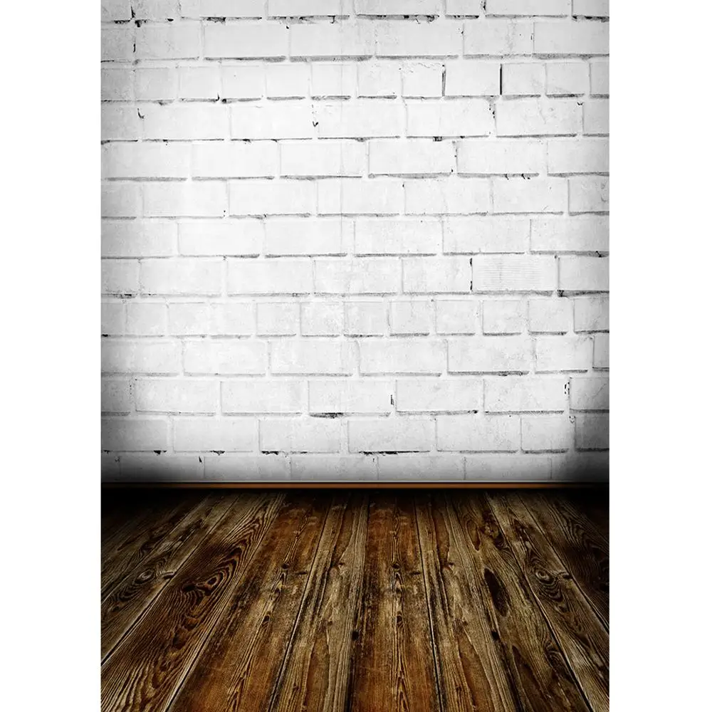 Кирпичная стена деревянный пол фотографические фоны виниловые фоны фотостудия для детский душ портретная фотобудка Декор