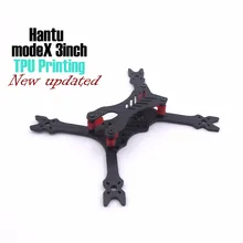 modeX HANTU 3Inch 160mm 160 carbon fiber frame kit TPU3D printing parts for FPV RC cross racing drone quadcopter 120mm carbon fiber frame kit for diy micro fpv racing quadcopter support 8520 coreless motor