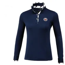 PGM Гольф Спортивная осень-зима Для женщин с длинными рукавами футболка наивысшего качества Для женщин дышащая Гольф школа Рубашки для мальчиков S-2XL