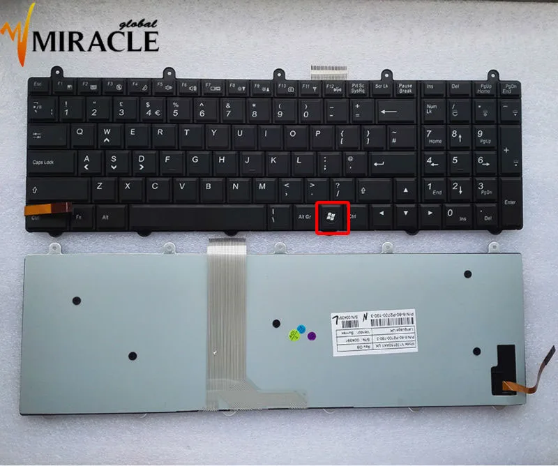 Repair You Life laptop keyboard for Clevo P150EM P170EM