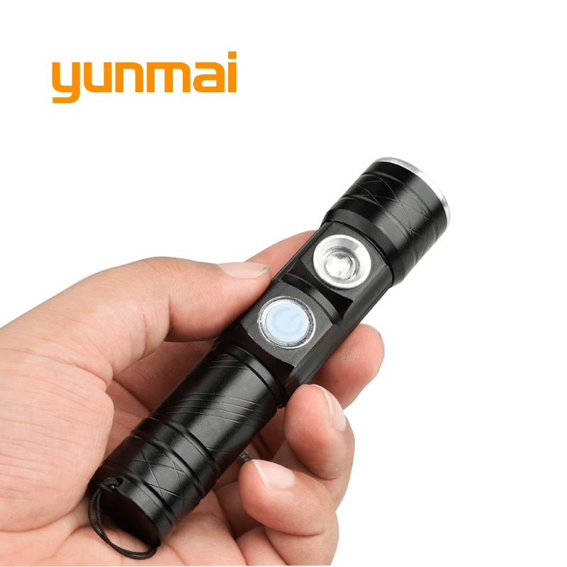 Yunmai портативный USB Перезаряжаемый флэш-светильник, Q5+ 395, УЛЬТРАКРАСНЫЙ фиолетовый светильник, черный светильник, УФ-лампа, водонепроницаемый светодиодный фонарь