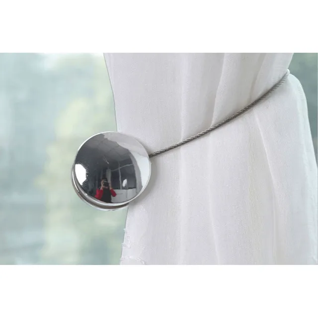1 Pair Round Curtains Tie Buckle Window Curtains Holder