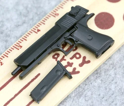 1:6 пустынный Орел 4D пистолет Модель для 1" фигурка пластиковая черный солдат оружие аксессуар