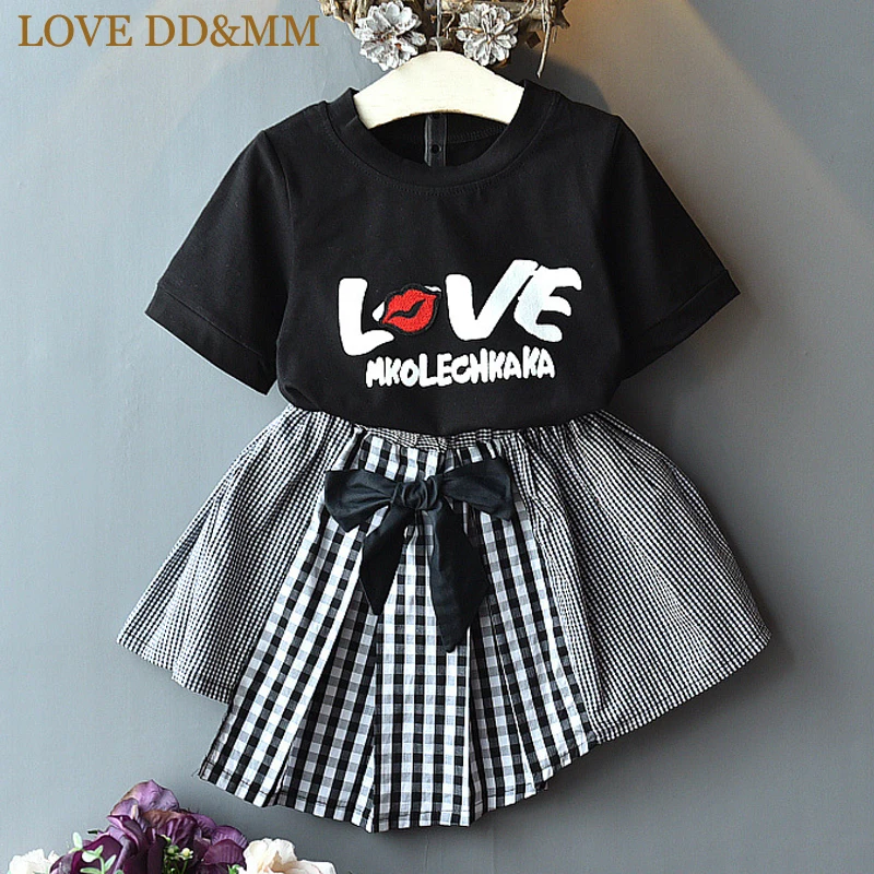 Комплекты для девочек LOVE DD & MM Новая летняя детская одежда 2020 г. Футболка с
