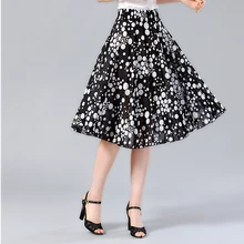 Летняя модная юбка в горошек женская уличная юбка с принтом Женская эластичная талия Faldas повседневная юбка в складку Женская юбка А-силуэта