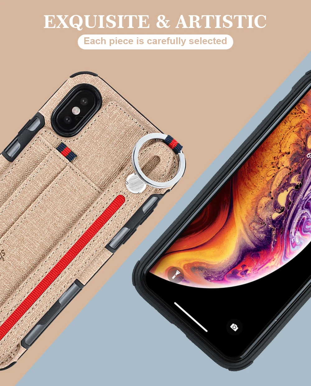 PORTEFEUILLE For Iphone 6 7 8 Plus Case Luxury Wallet Bling For Iphone X XS XR XSMAX Case Stand Holder Ring silicone Cover Shell (3)