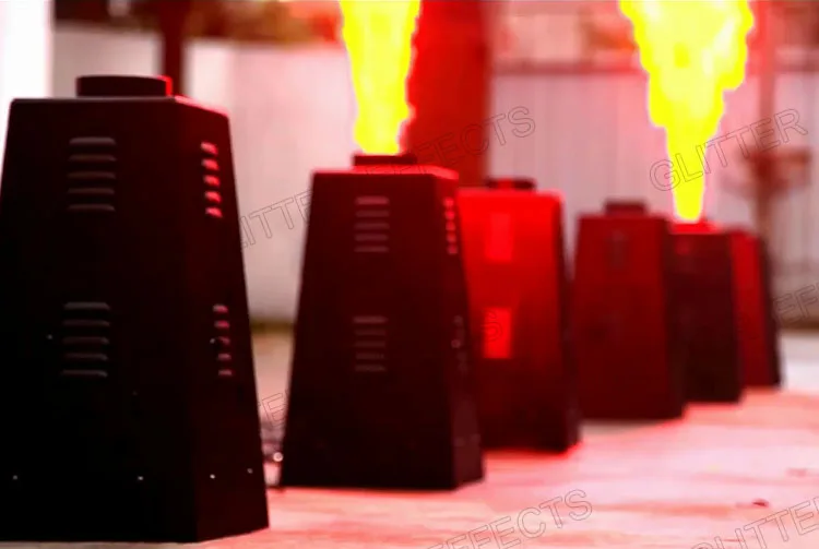4 jet Цвет Пламени Проектор DMX512 с шестигранной головкой для сцены DJ диско