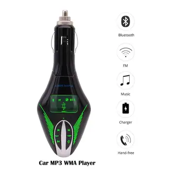 

Bluetooth Receiver Wireless Hands-free Car Kit FM Transmitter MP3 Player Adapter USB TF Card Charger + wireless Remote Control