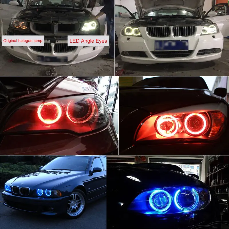 CANbus 10w LED Angel Eyes Marker Lights Bulbs Error Free White/Red/Blue for BMW E90 E91 3 Series 325i 328i 335i 2006-2008 2pcs led car lights led lights led bulbs