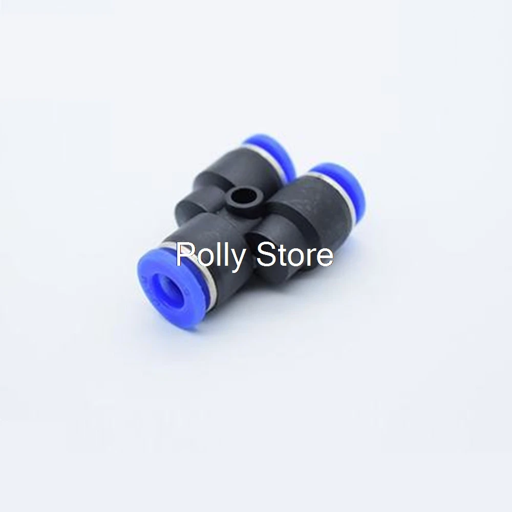 

1PC 3 Way Port Y Shape Air Pneumatic PY-4 6 8 10 12 14 16mm OD Hose Tube Push in Gas Plastic Pipe Fitting Quick Connectors
