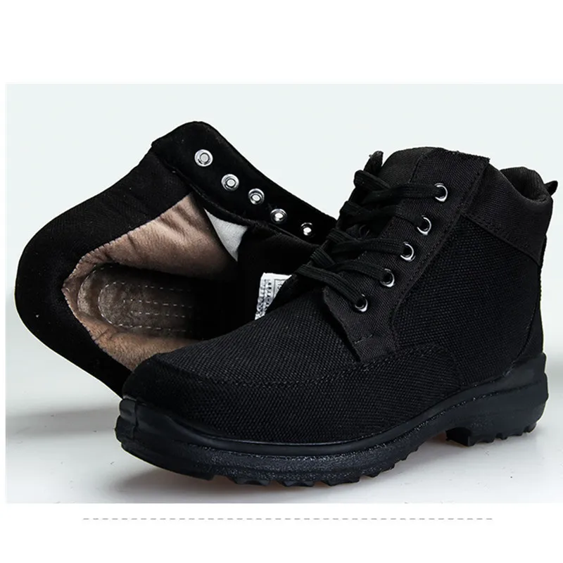 

Winter warm cotton shoes with fleece army fleece cotton men's cotton shoes soldier warehouse base men snow boots Yasilaiya