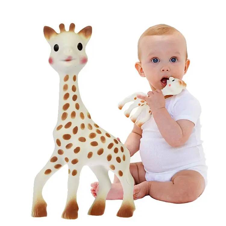 100 font b Food b font Grade Rubber Sophie The Giraffe Teether Baby Teether Teething Toy